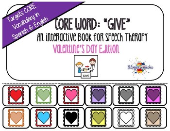 Preview of Spanish & English Core Vocabulary Book: GIVE