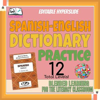 Preview of Spanish-English Dictionary Game | Hyperslide Game | Bilingual Digital Learning