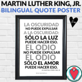 Martin Luther King Jr Spanish Quote Poster - Bilingual Cla