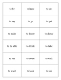 Spanish-English Vocab Flashcards: 100 Common Verbs