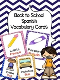 Spanish/ English Vocabulary Cards (Back to School Bundle)