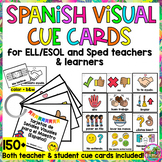 Spanish Español Teacher & Student Picture Visual Cue Cards