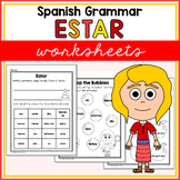 Spanish Estar Grammar Worksheets - Estar Present Tense en Español