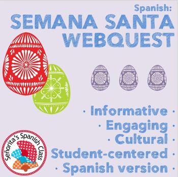 Preview of Spanish - Extensive Semana Santa Webquest SPANISH Version