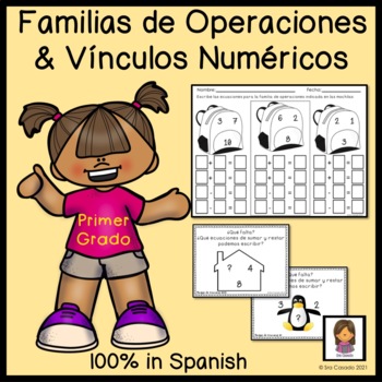 Preview of Spanish Fact Families and Number Bonds to 10