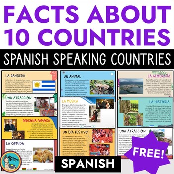 Preview of Spanish Facts about Spanish Speaking Countries