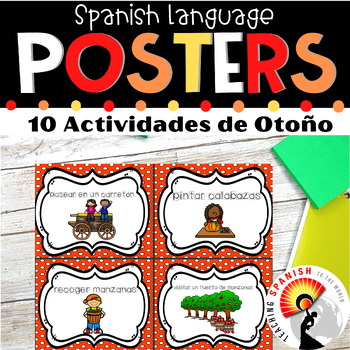 Preview of Fall Activities Posters in Spanish