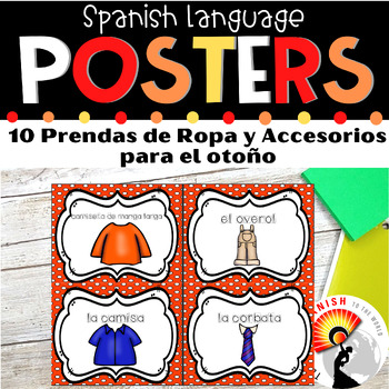 Preview of Fall Clothes and Accesories Posters in Spanish