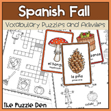 Spanish Fall Puzzles and Activities for Grades 1 to 6