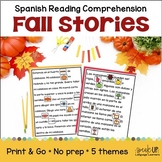Spanish Fall Reading Comprehension Activities Lecturas de 