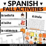 Spanish Fall Activities - Vocabulary Building BUNDLE for b