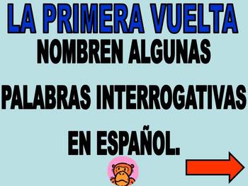 Preview of Spanish Family Feud Game - Grammar, Tener, Gustar, Interrogatives