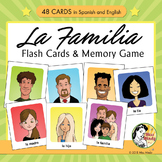 Spanish Family Flash Cards & Memory Game - La Familia
