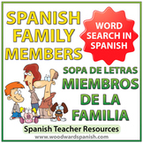 Spanish Family Members Word Search - La Familia