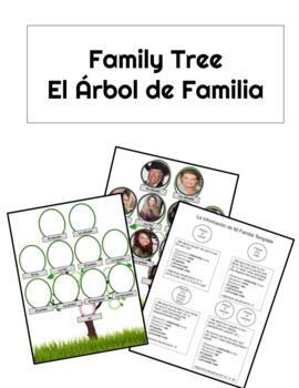 Preview of Spanish Family Project (Celebrity Family Tree Project)