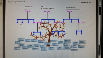 Preview of Spanish Family Tree game