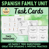Spanish Family Unit: Speaking & Writing Task Cards - La familia