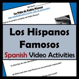Spanish Famous Hispanics Video Activities - Picasso, Kahlo