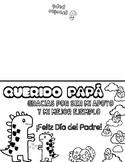 Spanish- Father's Day- Día de Los Padres Color in Cards