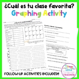 Spanish School Favorite Class Graphing Activity