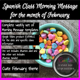 Spanish February Welcome Message Template, Día de San Vale