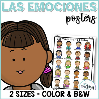 Feeling Posters in Spanish - Pósters de emociones by Cafe con Leche