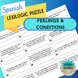 Spanish Feelings & Conditions Lexilogic Puzzle