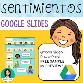 Preview of LOS SENTIMIENTOS - Spanish Emotions Google Slides & PowerPoint