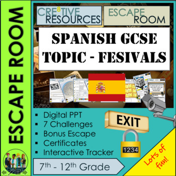 Preview of Spanish Festivals Digital Escape Room