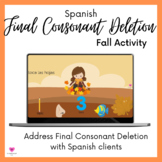 Spanish Final Consonant Deletion - Fall BOOM Cards
