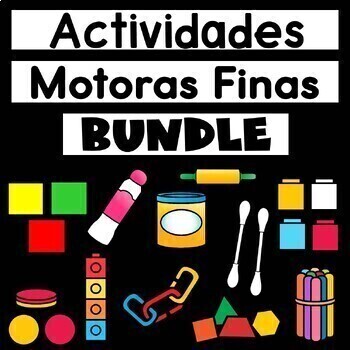 Preview of Spanish Fine Motor Skills Bundle | Actividades Motoras Finas