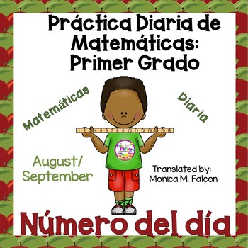 Preview of 1st Grade Number of the Day - SPANISH - Number Sense - August - September
