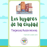 Spanish Flash Cards City Buildings Places Tarjetas Ciudad 