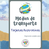Spanish Flash Cards Means Transport Tarjetas Medios Transp