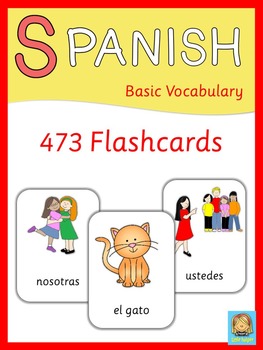 Preview of Spanish Flashcards  Basic Vocabulary