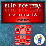 SPANISH Flip poster- Essential 18 verbs (future tense)