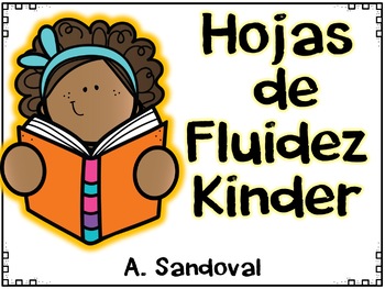 Preview of Spanish Fluency Homework for Kinder