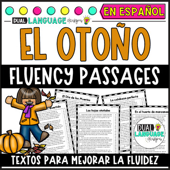 Preview of Spanish Fluency Passages for Fall | Comprensión de lectura