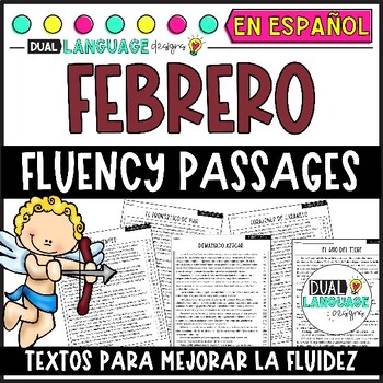 Preview of Valentines Spanish Fluency Passages | Comprensión de lectura