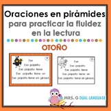 Spanish Fluency Practice  Pyramid Sentences  Fall