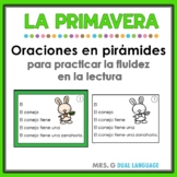 Spanish Fluency Practice Spring Pyramid Sentences
