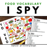 Spanish Food Unit - Spanish I SPY Activity - Colors