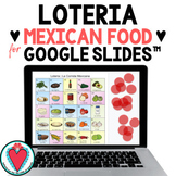 Spanish Food Bingo Loteria Game - Mexican Food Unit - Digi