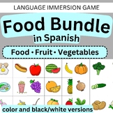 Spanish Food Bundle includes 6 Game Card Decks and 2 Bingos