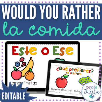 Build Community Spanish Would You Rather Game