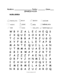 Spanish Food PUZZLES & WORKSHEETS | Crossword, Matching, W