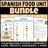 Spanish Food Unit BUNDLE! - Las comidas y bebidas & En el 