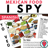 End of Year Spanish Culture Mexican Food Vocabulary I Spy 