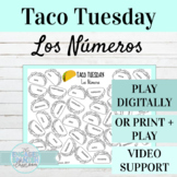 Spanish Numbers Activity | Taco Tuesday Digital or Print Game