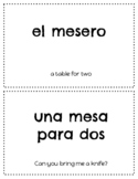 Spanish Restaurant Circle Task Cards